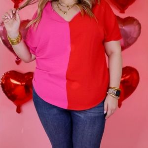 Boutique color block top